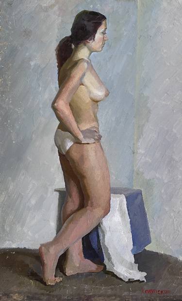 Original Impressionism Nude Paintings by Vladislav Khalupsky