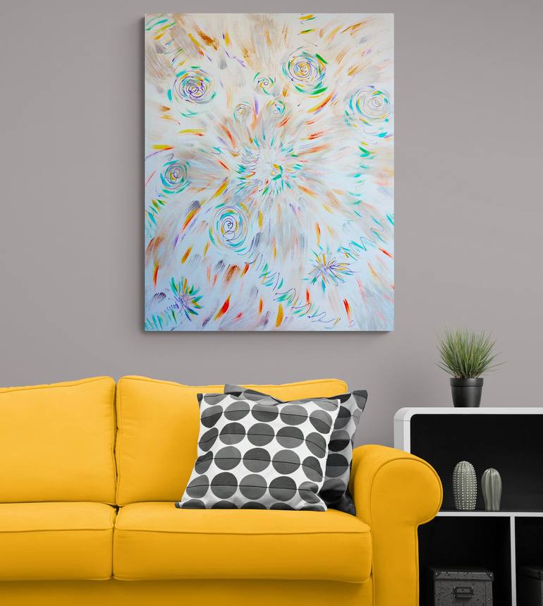 Original Abstract Expressionism Abstract Painting by Rada Miruya