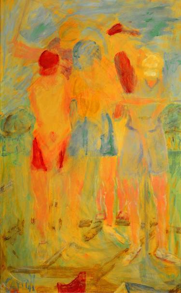 Original Figurative Women Painting by Robert Carroll