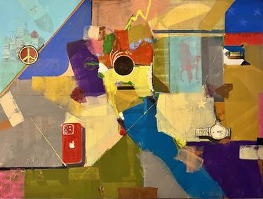 Original Painterly Abstraction Pop Culture/Celebrity Painting by Robert Carroll