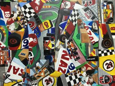 Print of Cubism Car Paintings by Robert Carroll