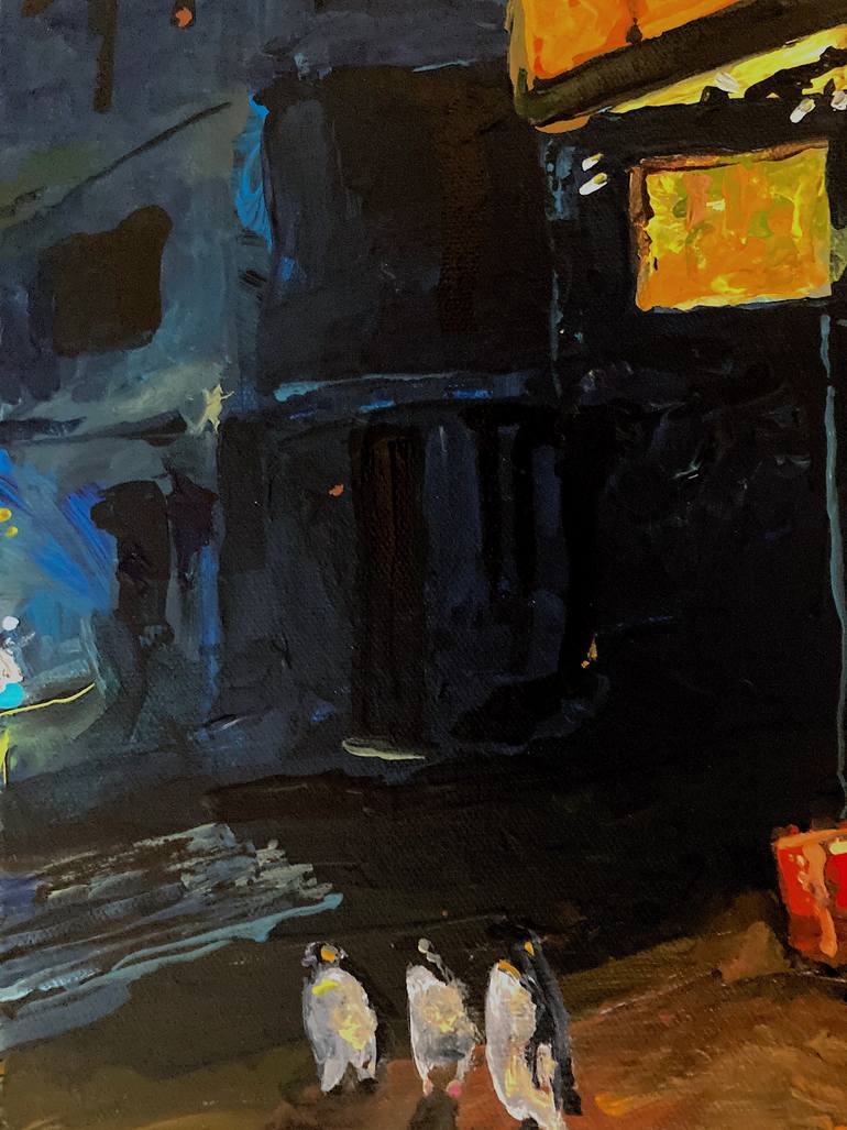 Original Contemporary Cities Painting by Martin Wojnowski