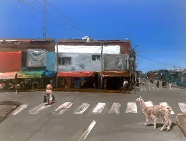 Original Figurative Landscape Painting by Martin Wojnowski