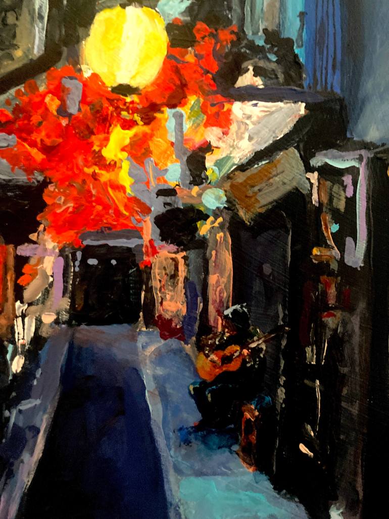 Original Documentary Cities Painting by Martin Wojnowski