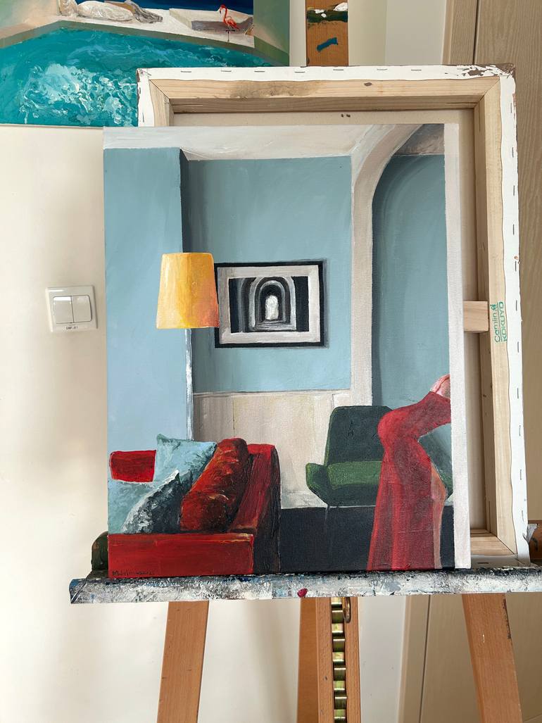 Original Contemporary Home Painting by Martin Wojnowski
