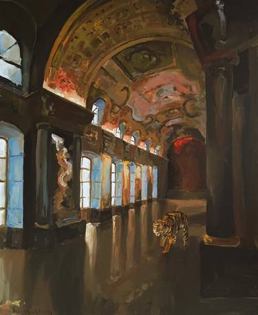 Original Realism Interiors Paintings by Martin Wojnowski