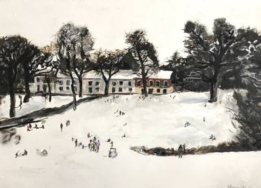 Original Realism Places Paintings by Martin Wojnowski