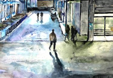 Original Realism Cities Paintings by Martin Wojnowski