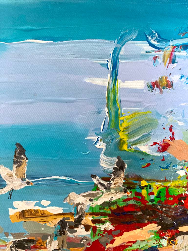 Original Abstract Expressionism Abstract Painting by Martin Wojnowski