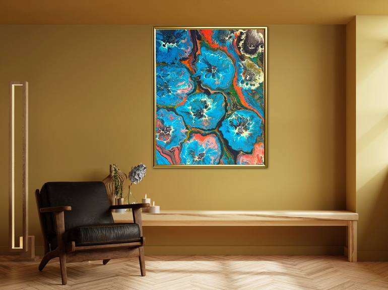 Original Abstract Expressionism Abstract Painting by Olga Zadorozhna