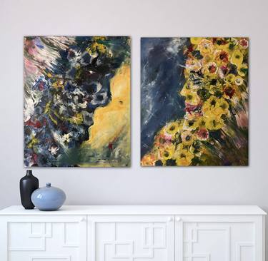 Original Abstract Paintings by Olga Zadorozhna