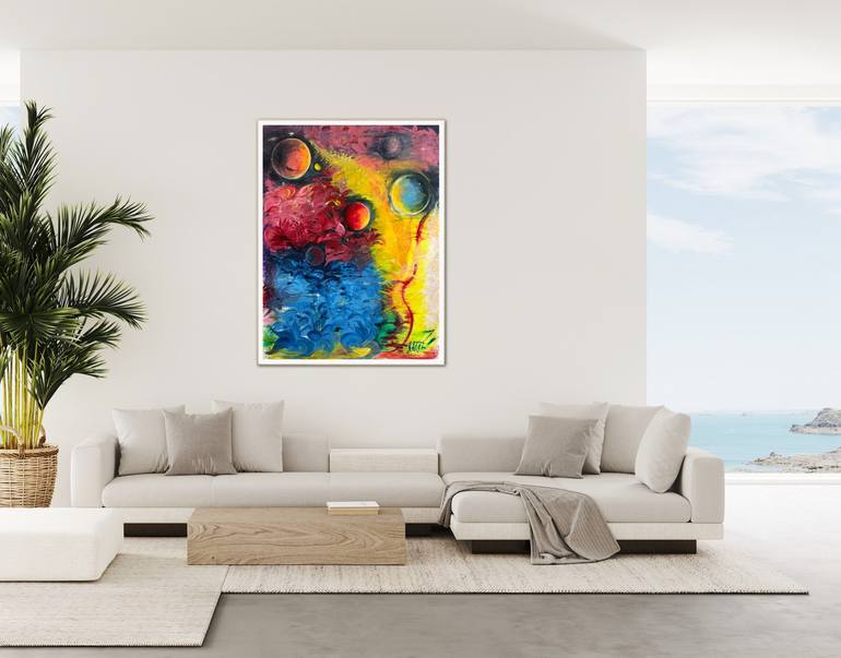 Original Abstract Expressionism Abstract Painting by Olga Zadorozhna