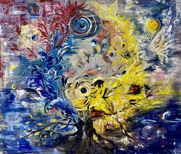 Print of Abstract Expressionism Love Paintings by Olga Zadorozhna