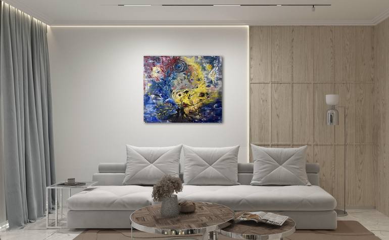 Original Abstract Expressionism Love Painting by Olga Zadorozhna