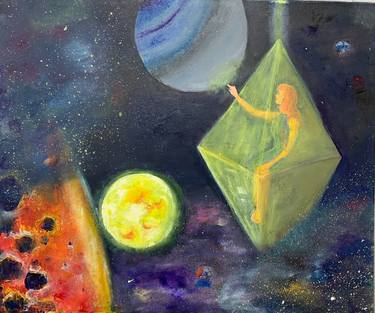 Print of Expressionism Outer Space Paintings by Olga Zadorozhna