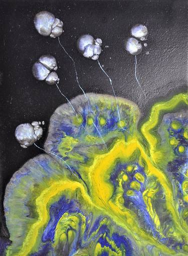 Print of Abstract Expressionism Outer Space Paintings by Olga Zadorozhna