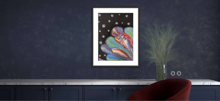 Original Abstract Outer Space Painting by Olga Zadorozhna