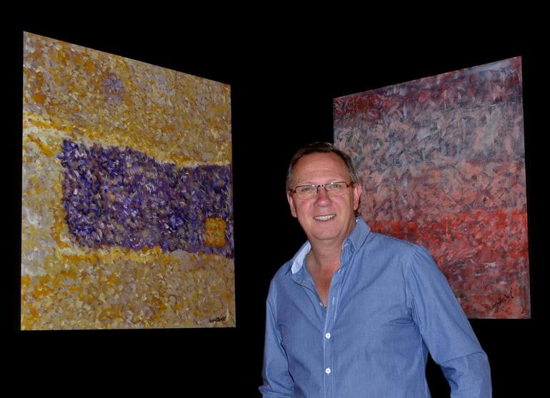 Original Abstract Painting by ERWIN STEINBACH