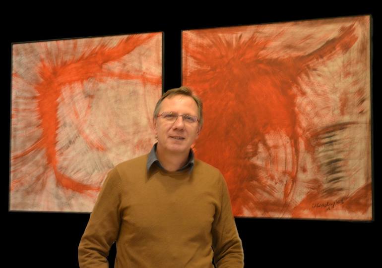 Original Contemporary Abstract Painting by Erwin Steinbach