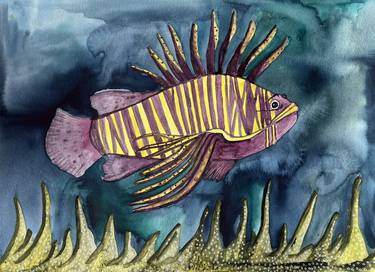 Original Fine Art Fish Paintings by Nina Karpova