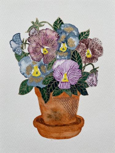 Original Fine Art Floral Paintings by Nina Karpova