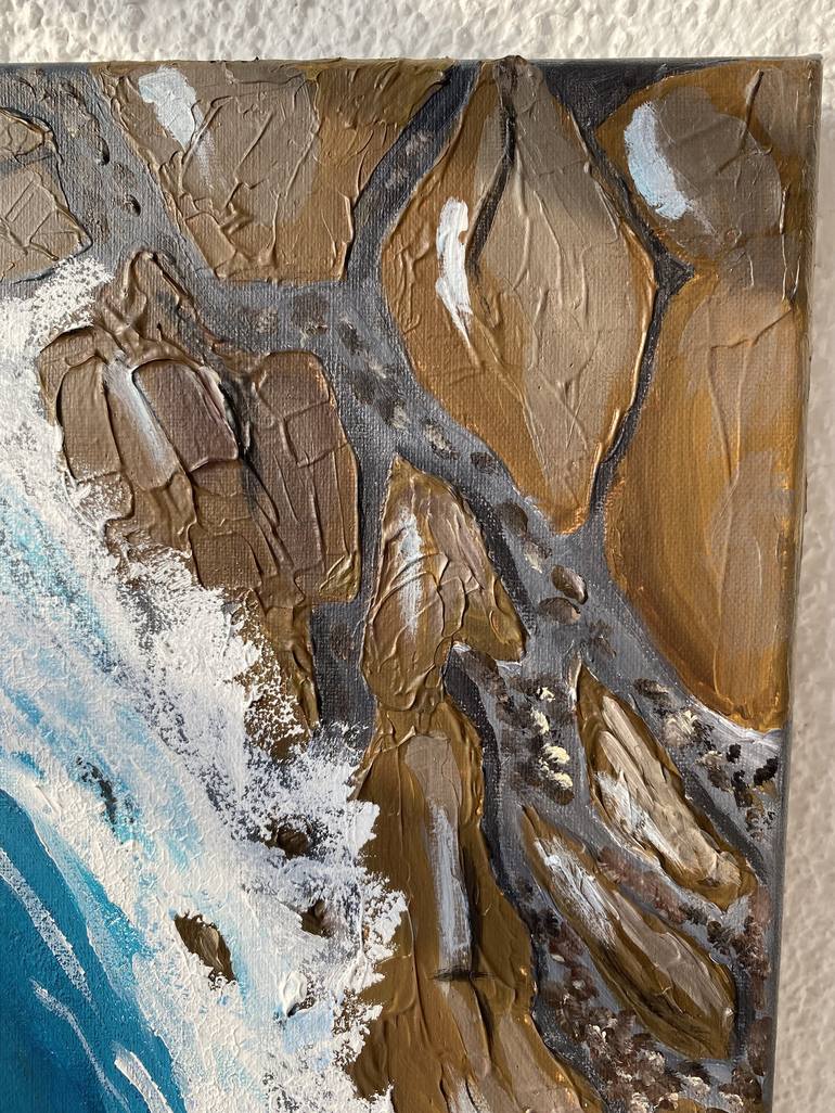 Original Expressionism Seascape Painting by Nina Karpova
