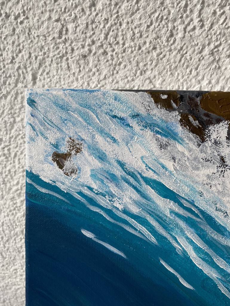 Original Expressionism Seascape Painting by Nina Karpova
