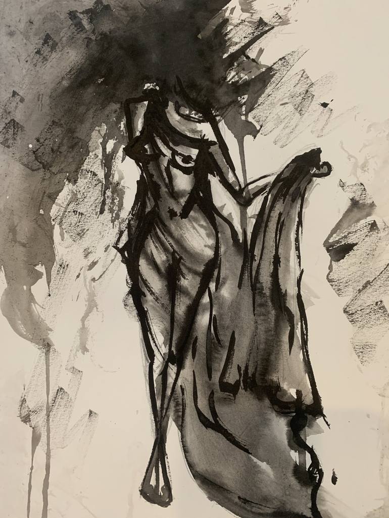 The mystery. Drawing by Abigail Coare | Saatchi Art