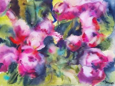 Print of Abstract Expressionism Floral Paintings by Khrystyna Dransfeld