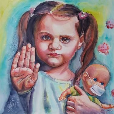 Original Kids Paintings by Khrystyna Dransfeld