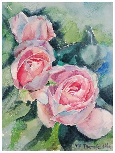Original Floral Paintings by Khrystyna Dransfeld