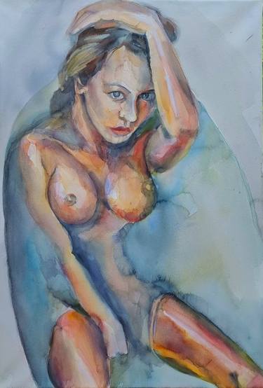 Print of Documentary Erotic Paintings by Khrystyna Dransfeld