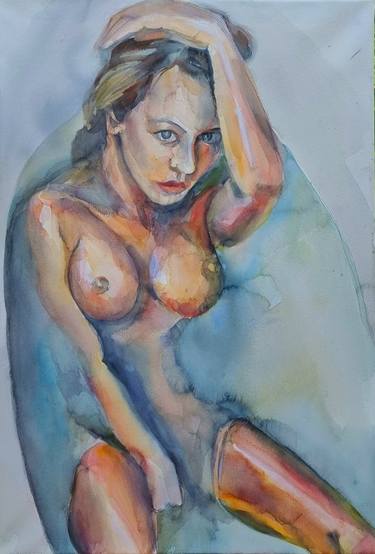 Original Erotic Painting by Khrystyna Dransfeld