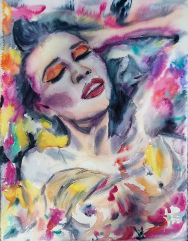 Print of Figurative Erotic Paintings by Khrystyna Dransfeld