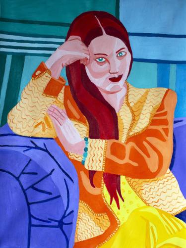 Original Expressionism Women Paintings by Randall Steinke