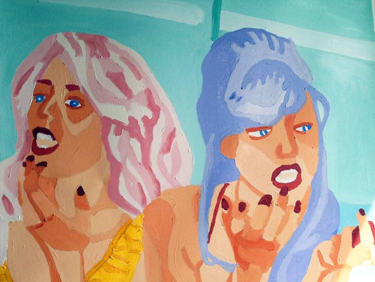 Original Abstract Women Painting by Randall Steinke