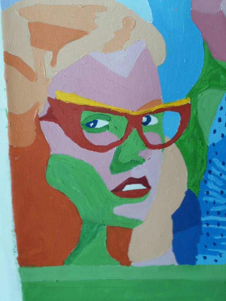 Original Abstract Women Painting by Randall Steinke