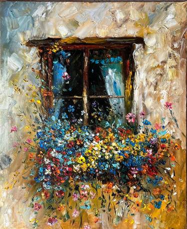 Original Impressionism Floral Painting by Mariuka Gavrilova