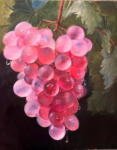 Original Photorealism Floral Painting by Mariuka Gavrilova