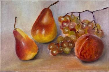 Peach and Grapes, Pear juicy, Summer fruit thumb
