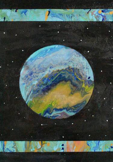 Original Outer Space Paintings by Tea Revazishvili