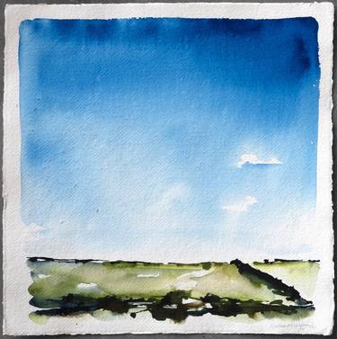 'September, Softening'. Contemporary landscape Cornwall thumb