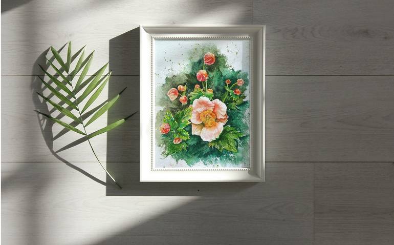 Original Fine Art Botanic Painting by Ekaterina Kosiak