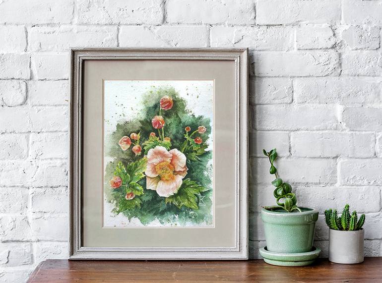 Original Fine Art Botanic Painting by Ekaterina Kosiak