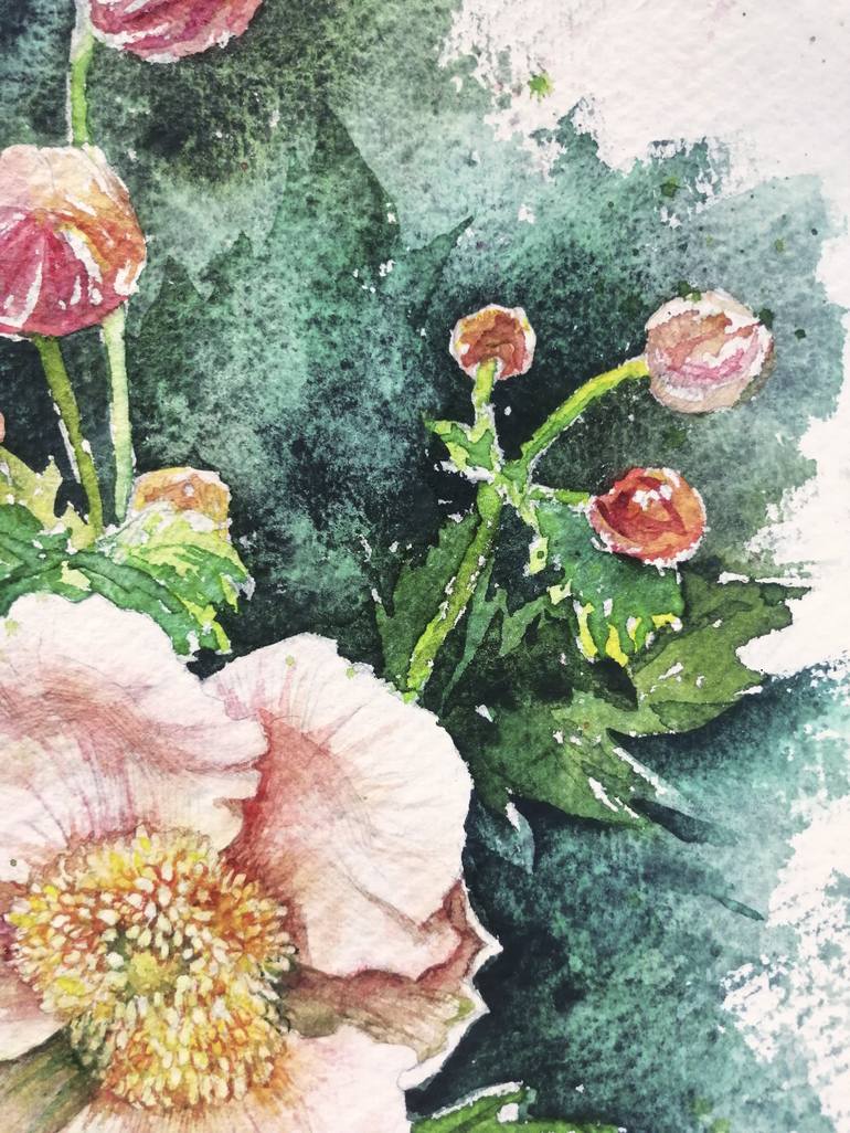 Original Fine Art Botanic Painting by Ekaterina Kosiak