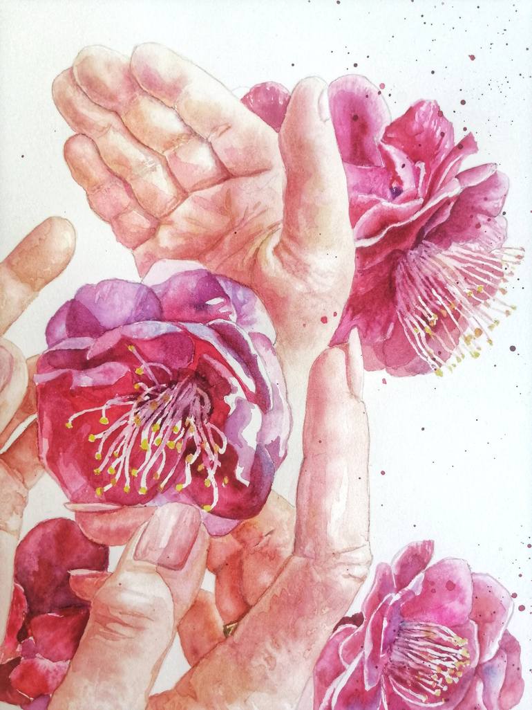 Original Conceptual Botanic Painting by Ekaterina Kosiak