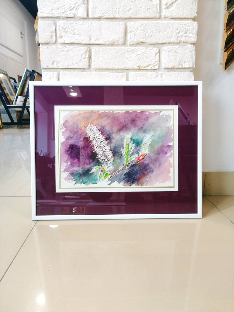 Original Expressionism Botanic Painting by Ekaterina Kosiak