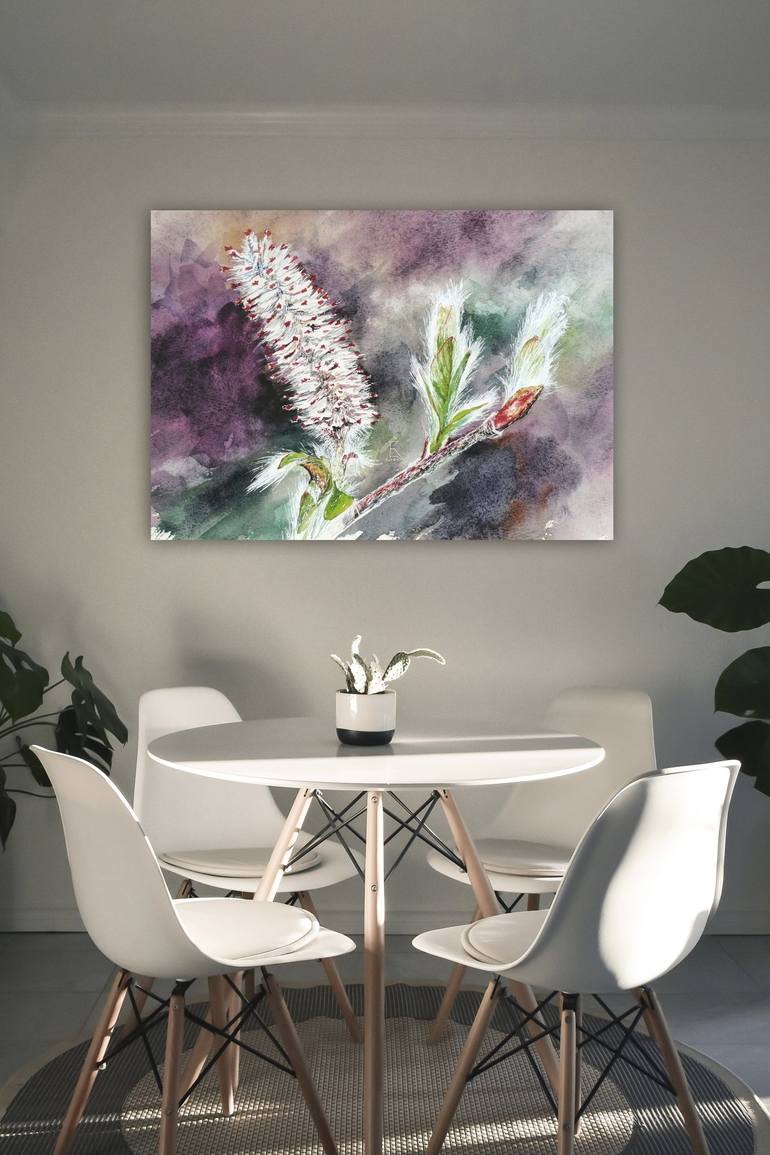 Original Expressionism Botanic Painting by Ekaterina Kosiak