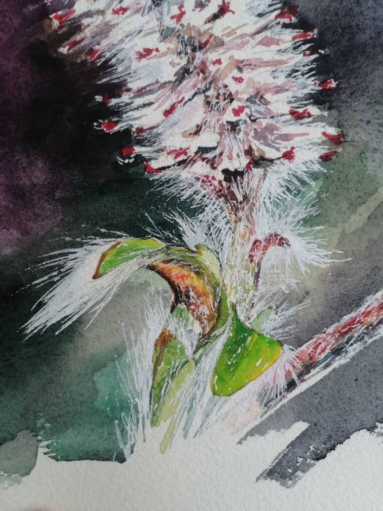 Original Expressionism Botanic Painting by Ekaterina Kosiak