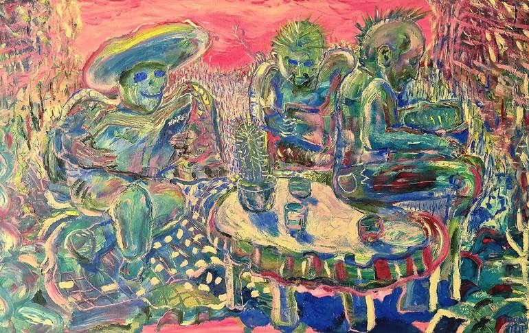 Print of Fauvism People Painting by Mauricio Muñoz Arbeláez